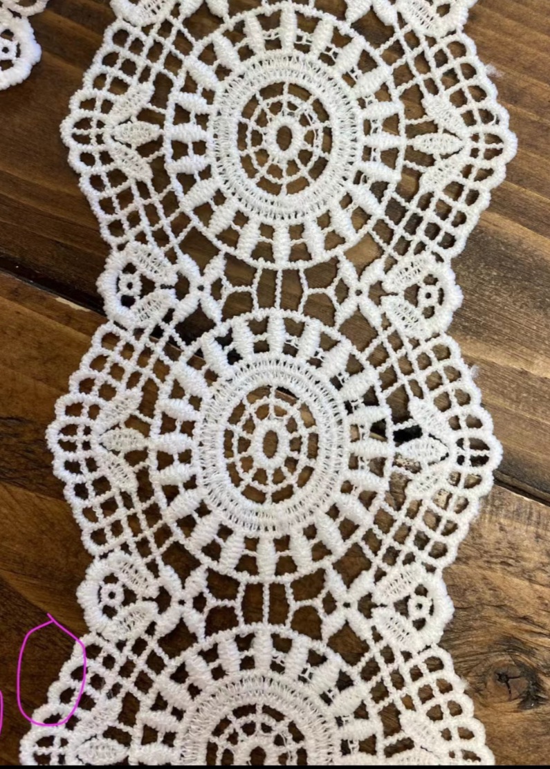 3“  Flower venise  lace