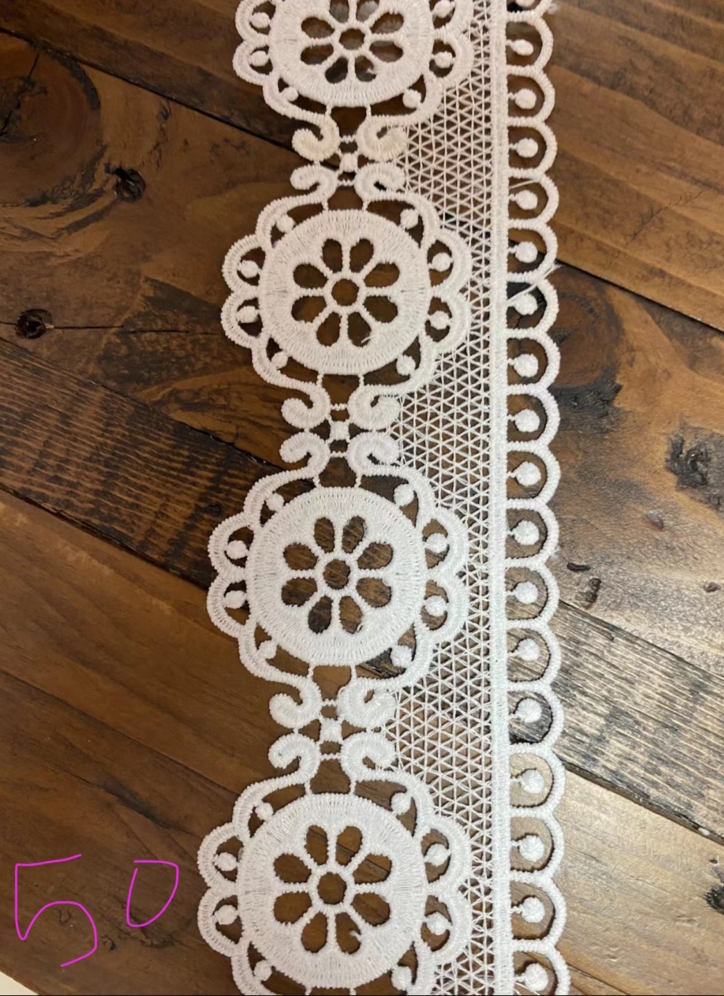 2“  Milk venise  lace